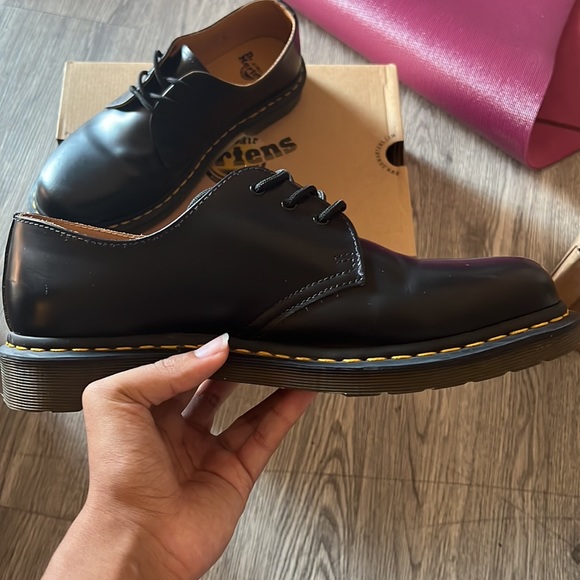 1461 BEX SMOOTH LEATHER OXFORD SHOES- black-